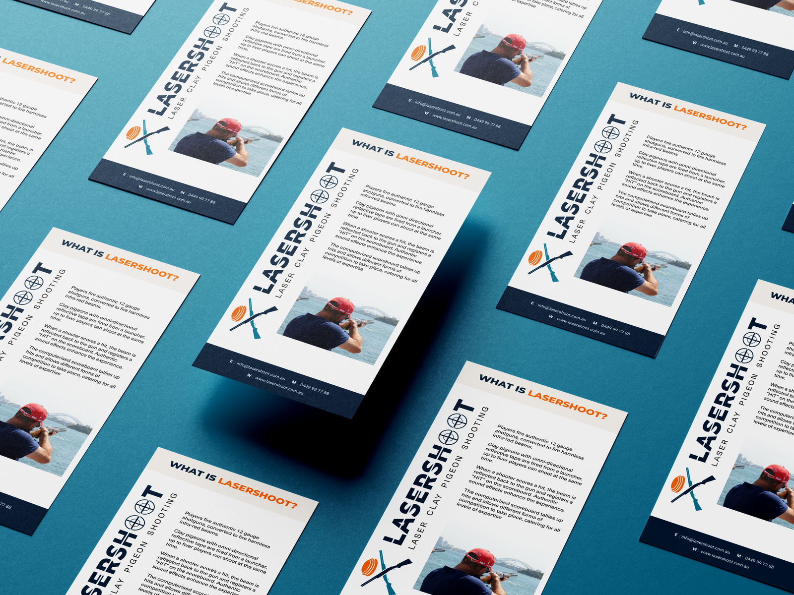 Lasershoot flyer design